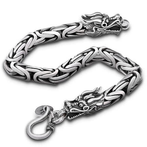Men's Thai Silver Bracelet, Domineering and Rough Design