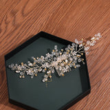 Silver Rose Tiara Hair Combs Crystal Rhinestone Combs Bridal Hair Accessories