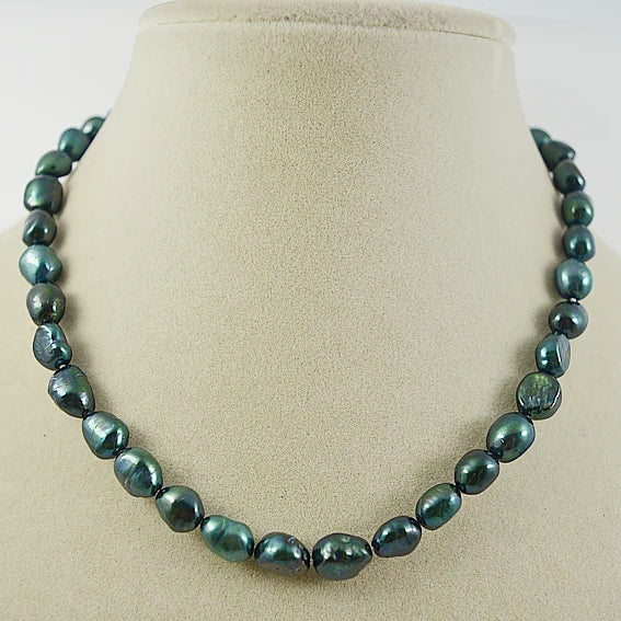 Baroque Freshwater Pearl Choker Necklace Heart Clasp