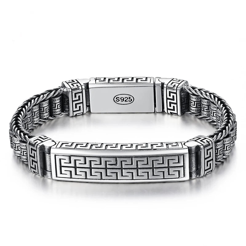 Hanfeng Back Passepartout Bracelet - Silver