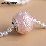 925 Silver Small Hole Beads Charms for Thin Bracelets DIY Jewelry