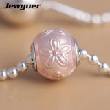 925 Silver Small Hole Beads Charms for Thin Bracelets DIY Jewelry