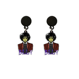 Halloween Hocus Pocus Drop Earrings Bad Witch Acrylic Dangles