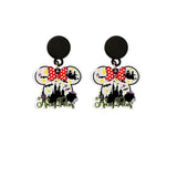 Halloween Hocus Pocus Drop Earrings Bad Witch Acrylic Dangles