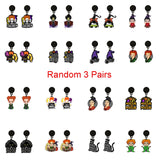 Halloween Hocus Pocus Drop Earrings Bad Witch Acrylic Dangles