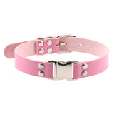 Harajuku Goth Punk Pu Leather Choker Necklace Magnetic Clasp