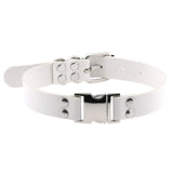 Harajuku Goth Punk Pu Leather Choker Necklace Magnetic Clasp