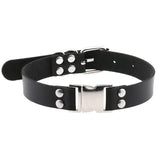 Harajuku Goth Punk Pu Leather Choker Necklace Magnetic Clasp