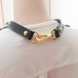 Harajuku Hot Dark Rivet Punk Goth Leather Choker Belt