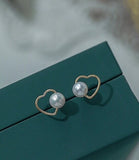 925 Silver Stud Earrings Findings for Gemstone Beads
