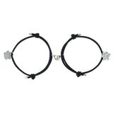Heart Magnetic Couple Bracelet Cat Paw Luminous Adjustable Paired Jewelry