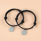 Heart Magnetic Couple Bracelet Cat Paw Luminous Adjustable Paired Jewelry