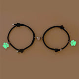 Heart Magnetic Couple Bracelet Cat Paw Luminous Adjustable Paired Jewelry