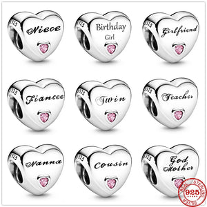 Heart Shape Beads for DIY Women Jewelry Gift