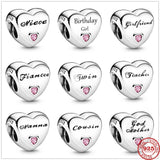 Heart Shape Beads for DIY Women Jewelry Gift