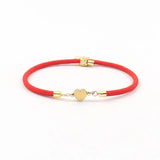 Colorful Rope Bracelet Heart Star Flower Charm Bead Bracelet
