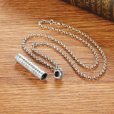 Heart Sutra Pendant Necklace Retro Sweater Chain
