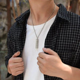 Heart Sutra Pendant Necklace Retro Sweater Chain