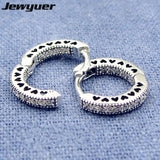 Hearts of Hoop Earrings 925 sterling silver wedding brinco fine 925 jewelry