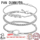 925 Silver Eternal Love Heart Women's Tennis Bracelet
