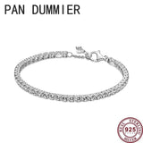 925 Silver Eternal Love Heart Women's Tennis Bracelet