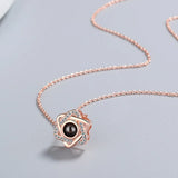 Hexagram Zircon Choker Necklace Xmas