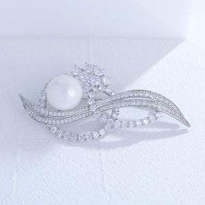 High-End Zircon Brooch Ladies Garland Clothing Accessory