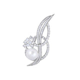 High-End Zircon Brooch Ladies Garland Clothing Accessory