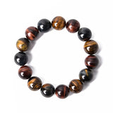 Natural Tiger Eye Bracelet 14mm Beads Gift Men Women