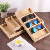Wooden Sunglasses Storage Box Home Display Case