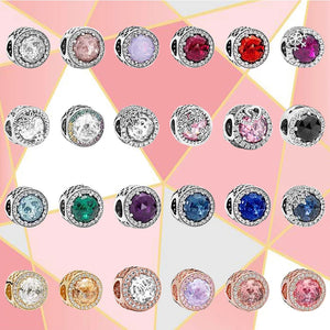 925 Sterling Silver Glass Beads Bracelets Necklaces DIY Jewelry