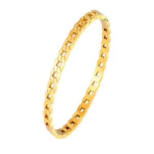 18K Stainless Steel Love Bangle for Women