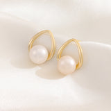 18K Plated Stainless Steel Stud Earrings for Women