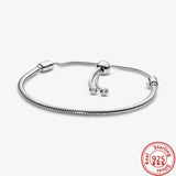 925 Silver Family Tree Zircon Love Bracelet Charms DIY