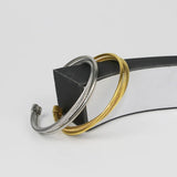 Adjustable Twisted Wire Cross Bracelet Love Bangle For Women