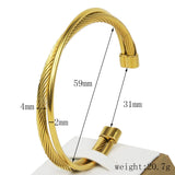 Adjustable Twisted Wire Cross Bracelet Love Bangle For Women