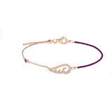 High Cloud Wings Crystal Rose Bracelet For Women