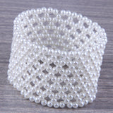 Elegant Wide Pearl Bracelet for Women