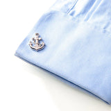 Matte Anchor Cufflinks French Shirt Gift