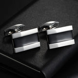 Enamel Copper Square Cufflinks for Men