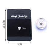 Snap Jewelry Display Board 12mm 18mm Flannel PVC Snap Holder