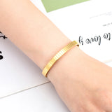 Unique Stainless Steel Geometric Bracelet Ladies Bangle