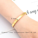 Unique Stainless Steel Geometric Bracelet Ladies Bangle