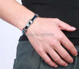 Health Magnet Stone Link Chain Bracelet 8.26''