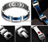 Health Magnet Stone Link Chain Bracelet 8.26''