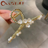 High-end Flower Ponytail Claw Clip Hairpin Women Hair Accessories
