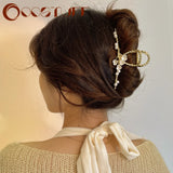 High-end Flower Ponytail Claw Clip Hairpin Women Hair Accessories
