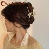 High-end Flower Ponytail Claw Clip Hairpin Women Hair Accessories