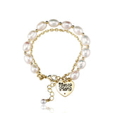 Adjustable Length Beaded Bracelet 14K Plated Anniversary Love Bracelet