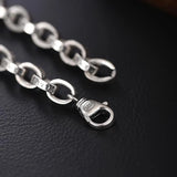 Men's S925 Silver Bracelet Retro Letter Chain